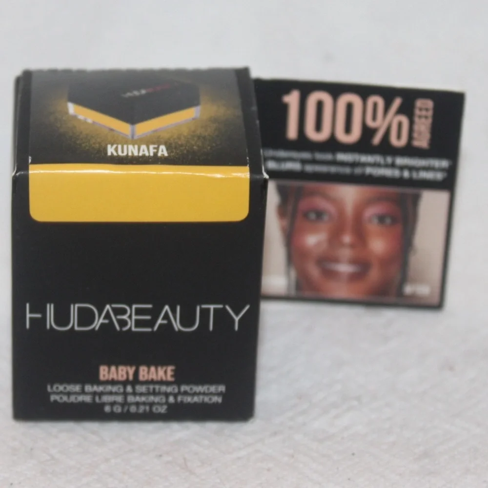 HUDA BEAUTY Baby Bake Loose Baking & Setting Powder Kunafa New in box 0.21 oz